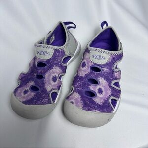 KEEN Kids Stingray Sandals Purple Girls Size 12 Water Shoes